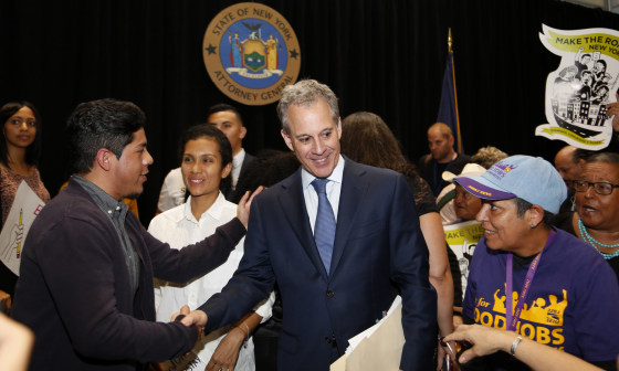 Image: Schneiderman greets DACA supporters