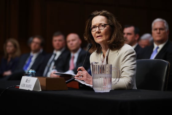 Image: Gina Haspel testifies before the Senate Intelligence Committee