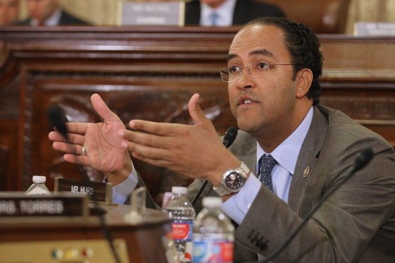 Image: Rep. Will Hurd, R-Texas, asks a question during a hearing on Capitol Hill in Washington