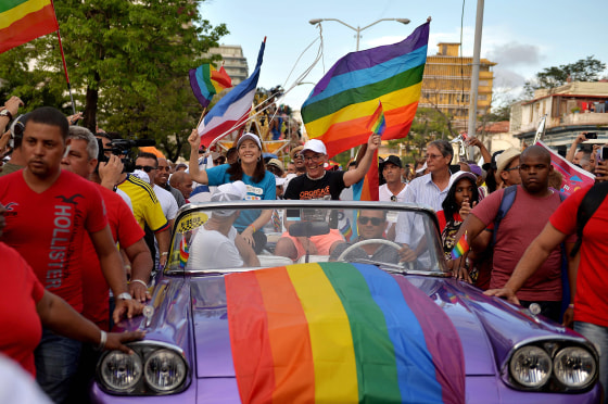 Image: Mariela Castro participates in the gay pride parade