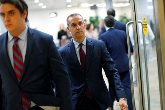 Image: Lewandowski arrives to meet with the House Intelligence Committee at the U.S. Capitol in Washington