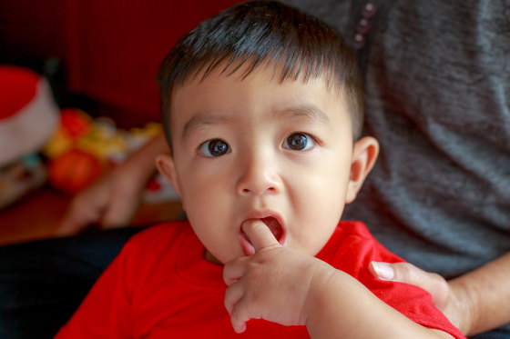 Image: Teething baby