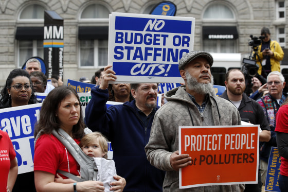 Image: Protesters at EPA event