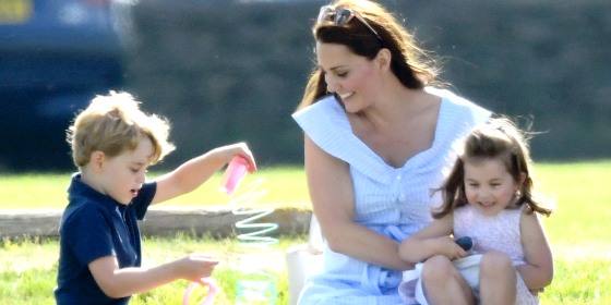 Former Kate Middleton wears blue Zara dress at polo match Former Kate Middleton wears blue Zara dress at polo match