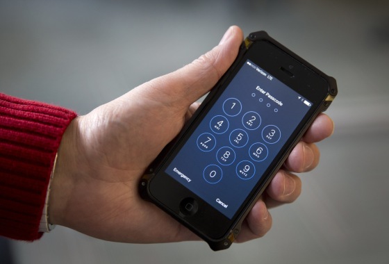 Image: Password-protected iPhone