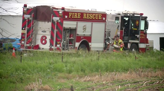 Four people were killed when a small plane crashed in a field near the Monroe Municipal Airport in Wisconsin