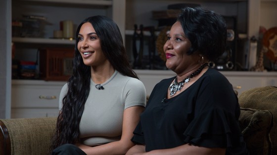 Kim Kardashian and Alice Johnson