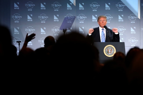 Image: U.S. President Trump delivers remarks in Washington