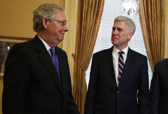 Image: Mitch McConnell and Neil Gorsuch