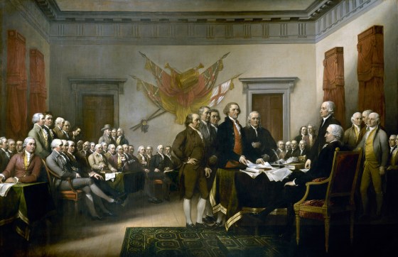 Image: John Trumbull's painting, Declaration of Independence