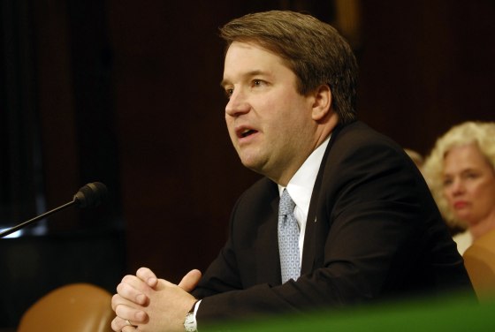 Brett Kavanaugh testifies at a Senate Judiciary Committee in 2006