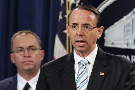 Rod Rosenstein,Mick Mulvaney