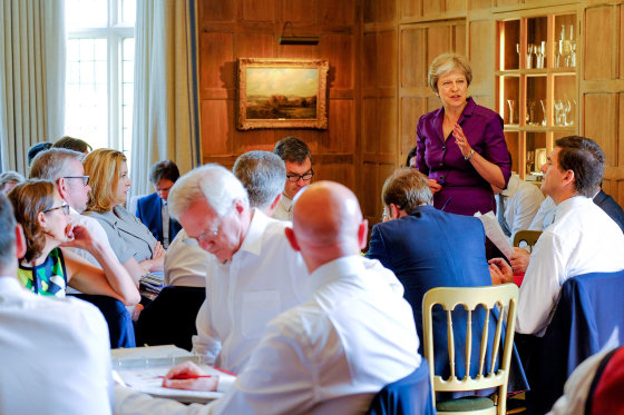 Image: British Cabinet try to reach agreement on Brexit