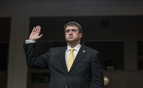 Image: Robert Wilkie testifies to be VA Secretary