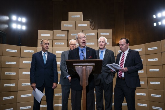 Image: Senate Republicans speak on Kavanaugh