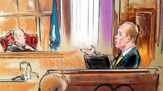 Image: Rick Gates a longtime business associate of Paul Manafort testifies on the fifth day of the trial of Manafort in Alexandria Virginia