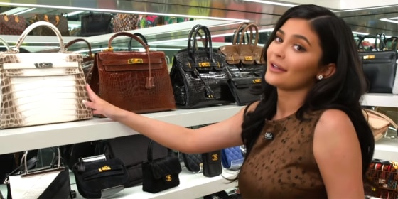 Take a sneak peek inside Kylie Jenner's handbag closet