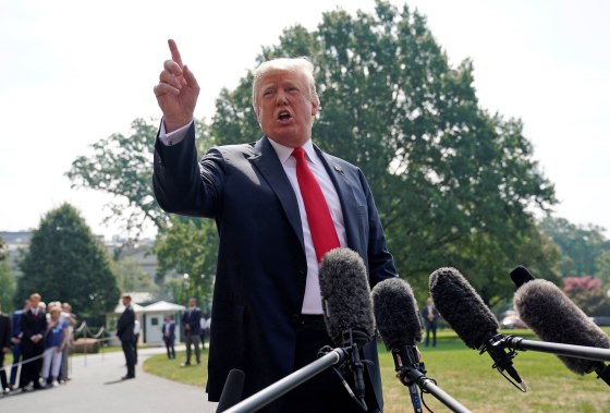 Image: Trump departs the White House in Washington