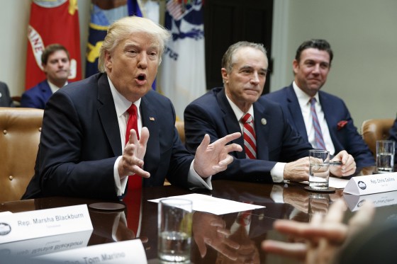 Image: Donald Trump, Benjamin Netanyahu, Chris Collins, Duncan Hunter