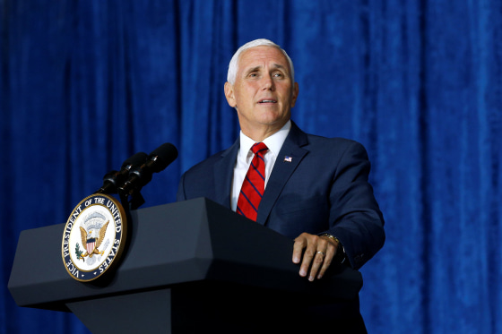 Image: U.S. Vice President Pence speaks at the National World War II museum in New Orleans