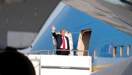 Image: Trump departs Montana