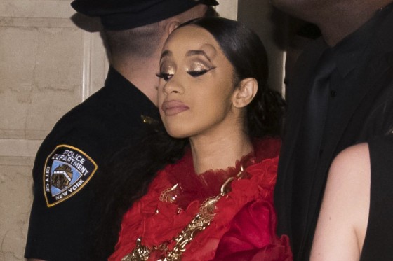 Cardi B escorted out of fashion party after lunging at Nicki Minaj