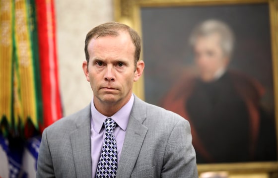 Image: President Trump Meets With Homeland Security Secretary Nielsen And FEMA Administrator Long In The Oval Office