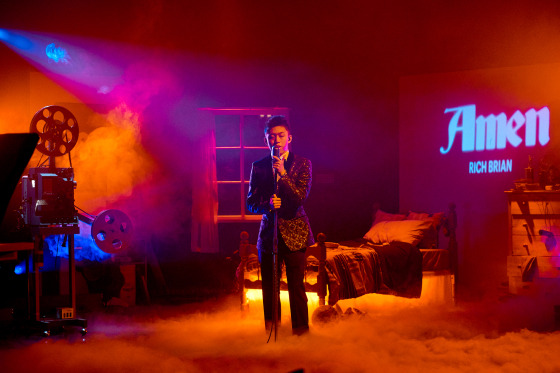 Rich Brian performs during \"The Late Late Show with James Corden,\" on Feb. 1, 2018