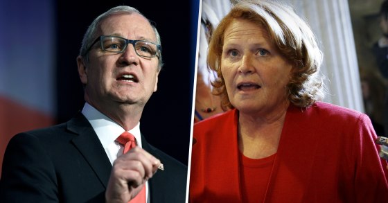 North Dakota rivals Rep. Kevin Cramer and Sen. Heidi Heitkamp.