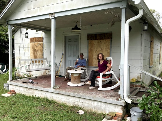 Image: Mickey Gentry and his wife, Kay, plan to ride out Hurricane Florence at his home in Wilmington, North Carolina.