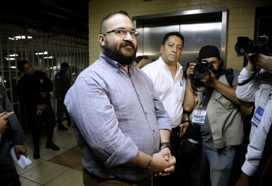 Duarte de Ochoa, former governor of Mexican state Veracruz, during extradition proceedings in Guatemala City