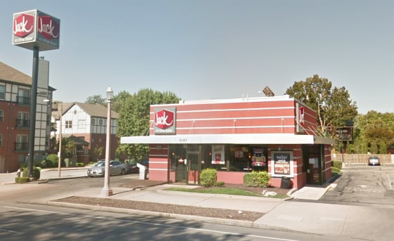 Image: Jack in the Box drive-thru freak accident