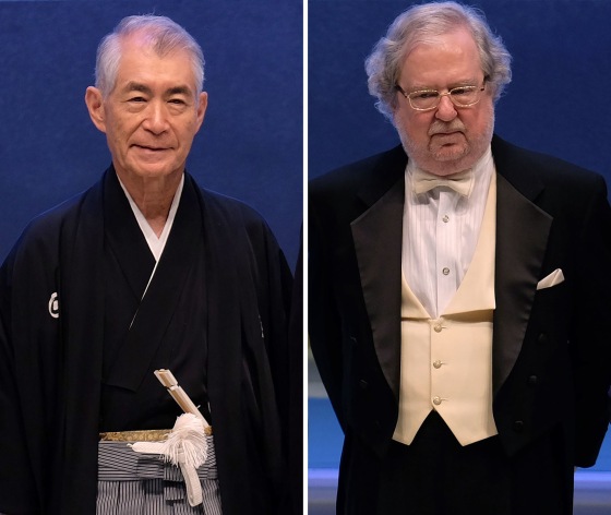 Image: Tasuku Honjo of Japan and James P Allison of the U.S.have won the 2018 Nobel Medicine Prize