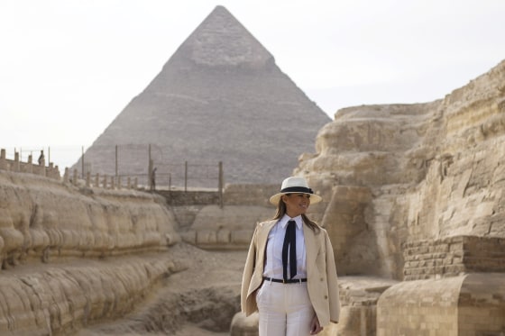 Image: U.S. first lady Melania Trump visits Egypt