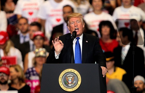 Image: President Donald Trump holds a Make America Great Again Rally in Las Vegas