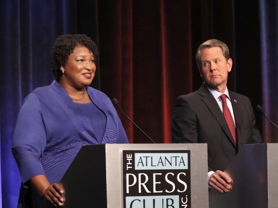 Image: Stacey Abrams, Brian Kemp