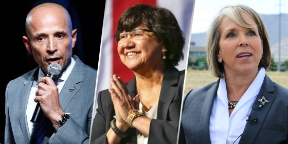 Image: David Garcia, Lupe Valdez, Michelle Lujan Grisham