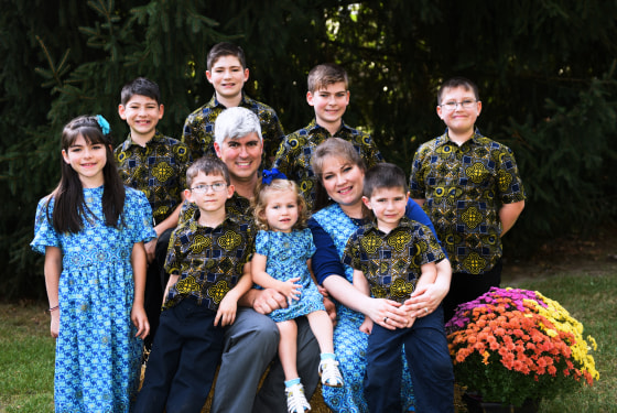 Charles Wesco, his wife, Stephanie, and their children in an undated photo provided by a relative.