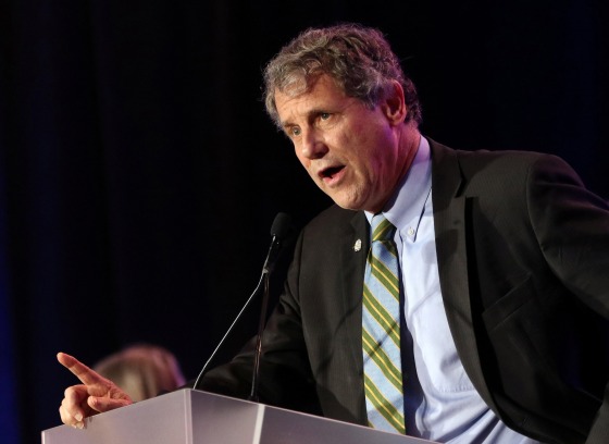 Image: U.S. Senator Sherrod Brown speaks at his election night party in Columbus