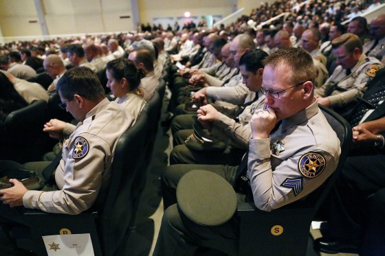 Image: Funeral Held For Sheriff's Deputy Killed In Borderline Mass Shooting