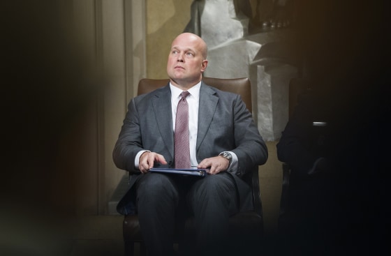 Acting Attorney General Matthew Whitaker attends the annual Veterans Appreciation Day ceremony