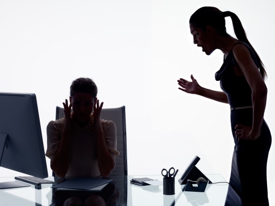 Image: workplace bullying, silhouette