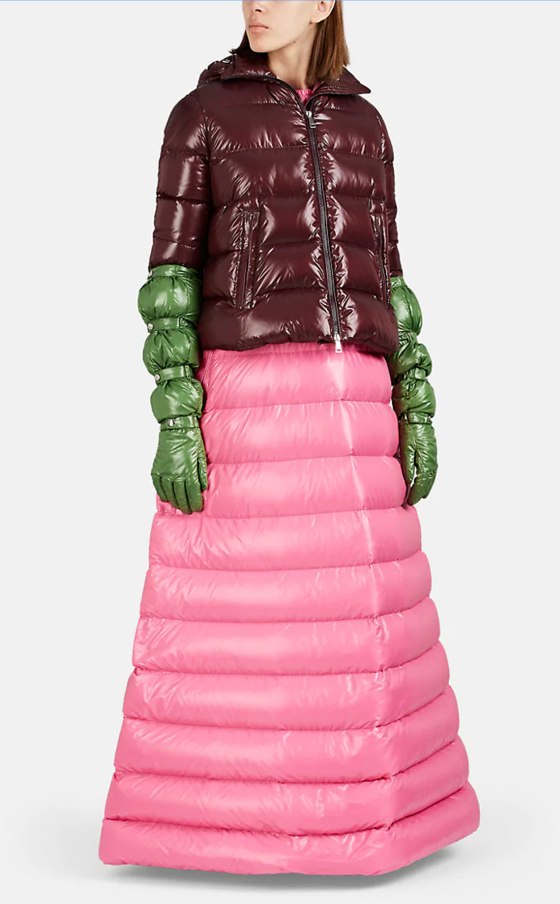 Moncler sells puffer coat evening gowns now