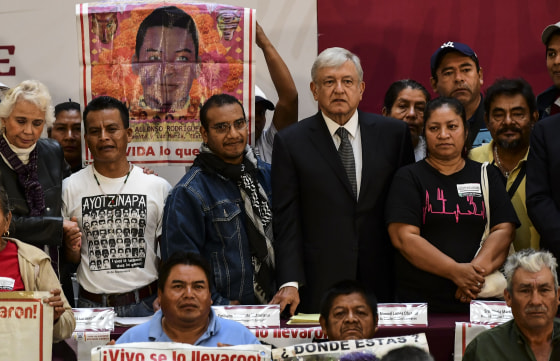 Image: MEXICO-CRIME-VIOLENCE-STUDENTS-MISSING-LOPEZ OBRADOR-DECREE