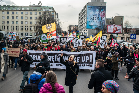 Image: Protesters March In Katowice Amid Climate Summit
