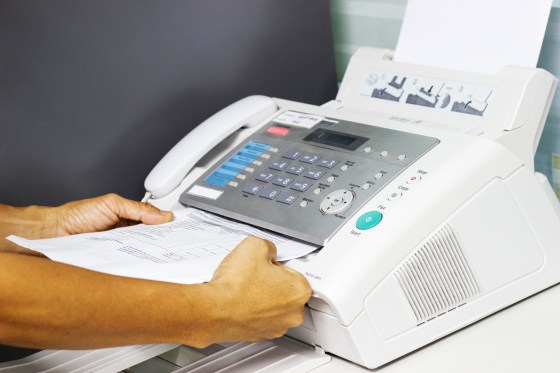 Fax machines continue to be used in offices around the world