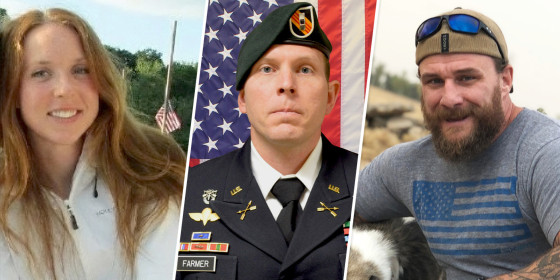 Chief Cryptologic Technician Shannon M. Kent, Chief Warrant Officer 2 Jonathan Farmer, operations support specialist Scott Wirtz.