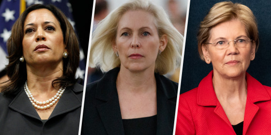 Image: Kamala Harris Kirsten Gillibrand Elizabeth Warren