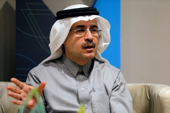 Image: FILE PHOTO: The chief executive of Saudi Aramco, Amin Nasser, speaks during an interview with Reuters in Dhahran