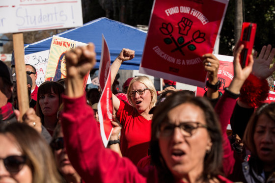 Image: Los Angeles Teachers Reach Tentative Strike Settlement